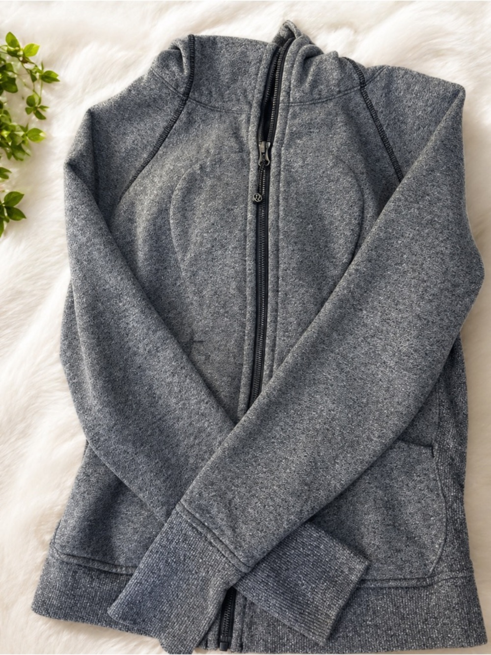 lululemon athletica Gray Full-Zip Hoodie Jacket